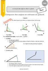 Angles CM1 Exercice évaluation révision leçon pdf à imprimer