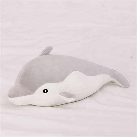 Sdjma Dolphin Plush Hugging Pillow Soft Large Dolphins Stuffed Animal