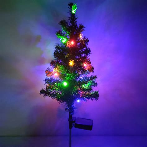 Sdjma Solar Led Christmas Tree Lights Outdoor Waterproof Garden Decor Multi Color Flickering