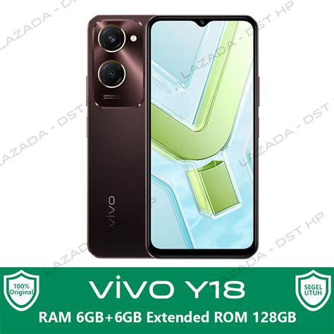 ViVO Y18 6 128GB RAM 6GB 6GB Extended NFC Helio G85 5000mAh Baterai