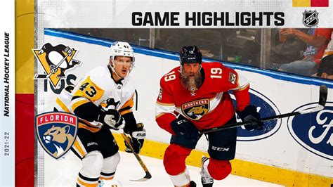 Penguins Panthers 10 14 21 NHL Highlights YouTube