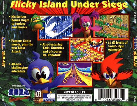 Sonic D Flickies Island Megadrive Saturn Pc Wii Virtual Console