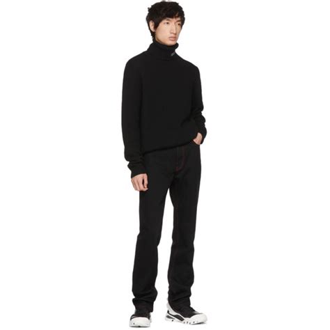 Calvin Klein 205w39nyc Black Logo Turtleneck Calvin Klein 205w39nyc