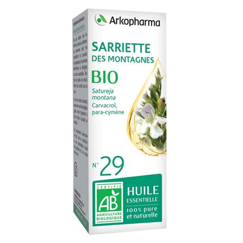 Arko Essentiel Huile Essentielle Bio Sarriette Des Montagnes N29 5ml