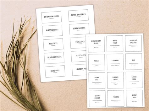 Editable Printable Pantry Labels Home Organization Labels Modern