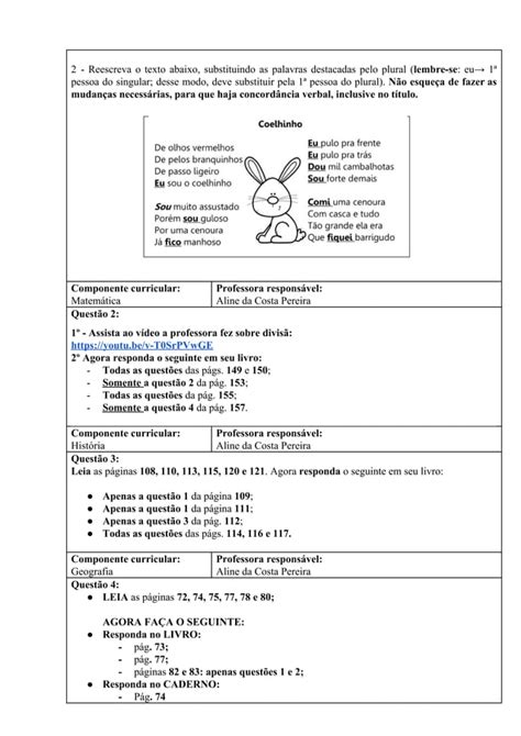 VII BLOCO DE ATIVIDADES NÃO PRESENCIAIS PDF