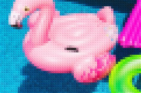 toy brick photo effect