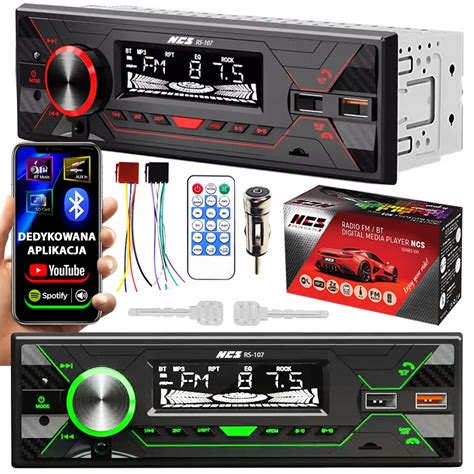 RADIO SAMOCHODOWE 1DIN NCS RS 107 VW PASSAT B5 1996 2005 BLUETOOTH