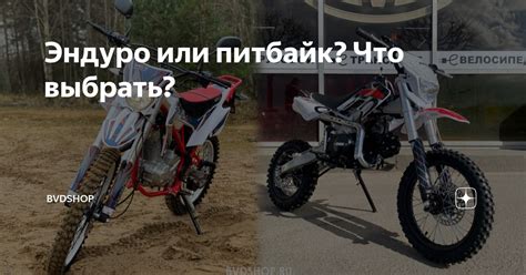 Эндуро или питбайк? Что выбрать? | BVDSHOP - Мотор и Колёса | Дзен