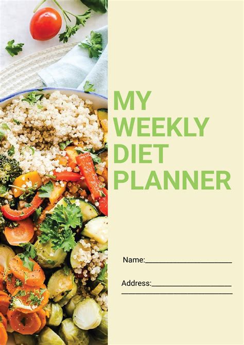 Free Diet Planner Templates To Customize Online