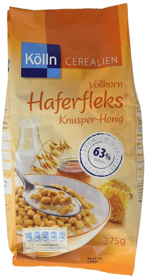 Kölln Vollkorn Haferfleks Knusper Honig 1 x 375 g Amazon de