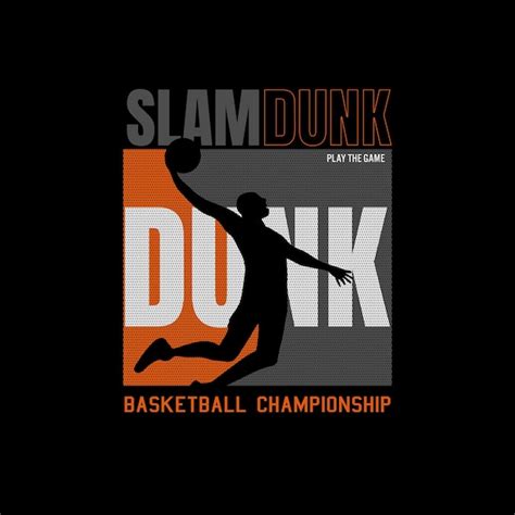 Premium Vector Slam Dunk Basketball Illustration For T Shirt Print