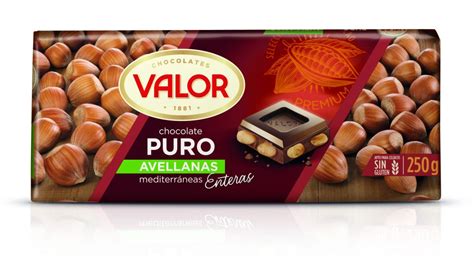 Chocolate Puro Con Avellanas 250g Chocolates Valor