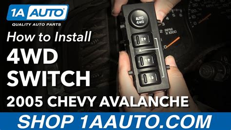 How To Replace Wd Four Wheel Drive Switch Chevy Avalanche