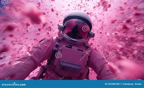 A Man In A Space Suit Floating In The Air Stock Photo Image Of Cosmic