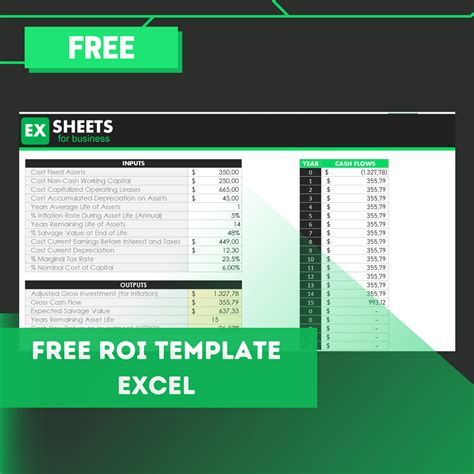 Free Roi Template Excel Exsheets