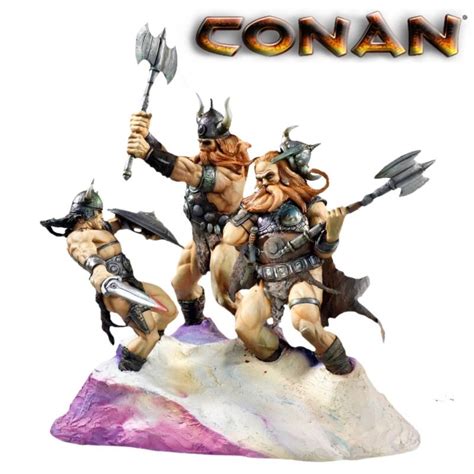 Frank Frazetta Conan And Snow Giants Statue Zuzu