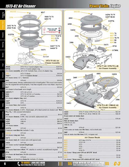 Paragon Corvette Reproductions Catalog - James W Kincer