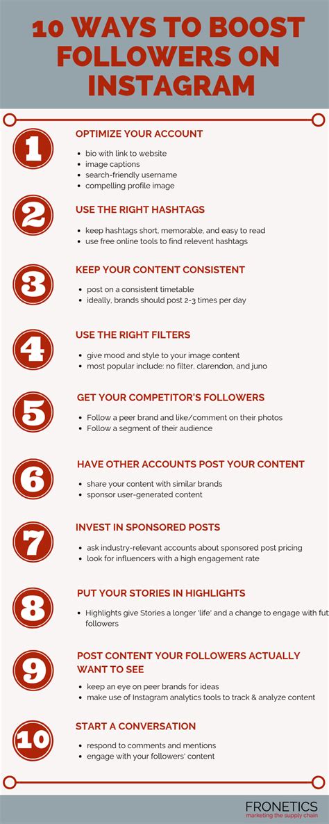 10 Ways To Boost Followers On Instagram Infographic Marketing How To Memorize Things Infographic