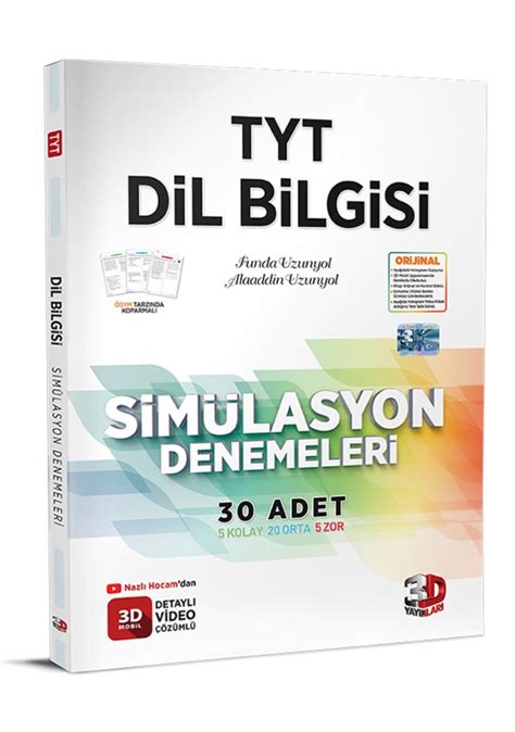 2023 TYT 3D Dil Bilgisi Simülasyon Denemeleri Fiyatları ve Özellikleri