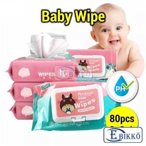 Pcs Non Alcohol Baby Wipes Baby Wet Tissue Anti Bacterial Alcohol