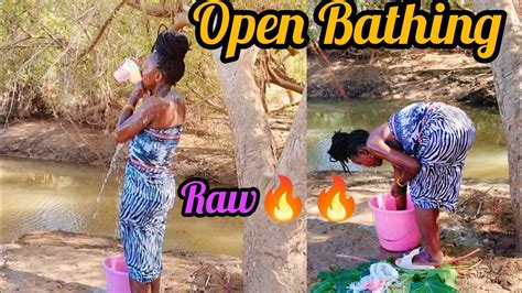 Village Girl Open Bathing Rivervillage Lifestyle Youtube