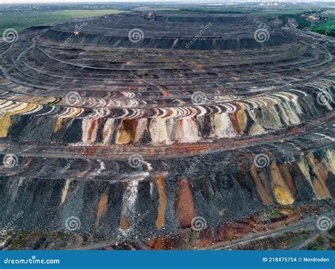 Huge Mound Of Waste Rocks Industrial Dump Of A Mining Quarry