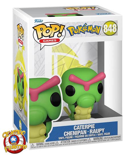 Funko Pop Games Pokemon 848 Caterpie Vinyl Figure Centro Del