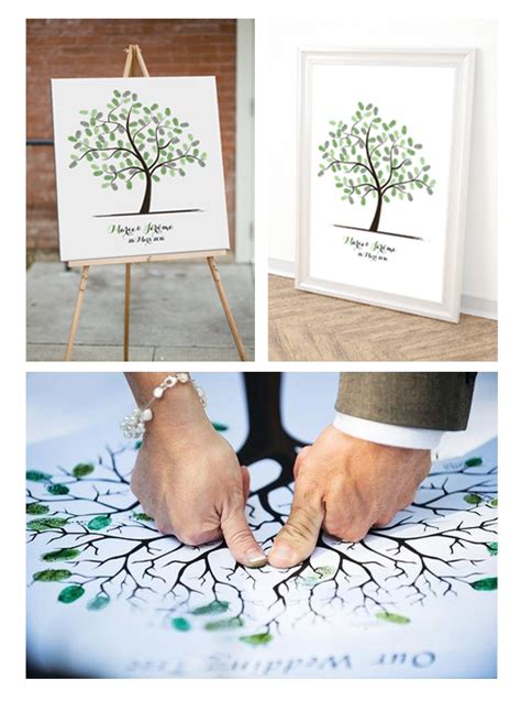 Arbre à Empreinte Mariage Personnalisé