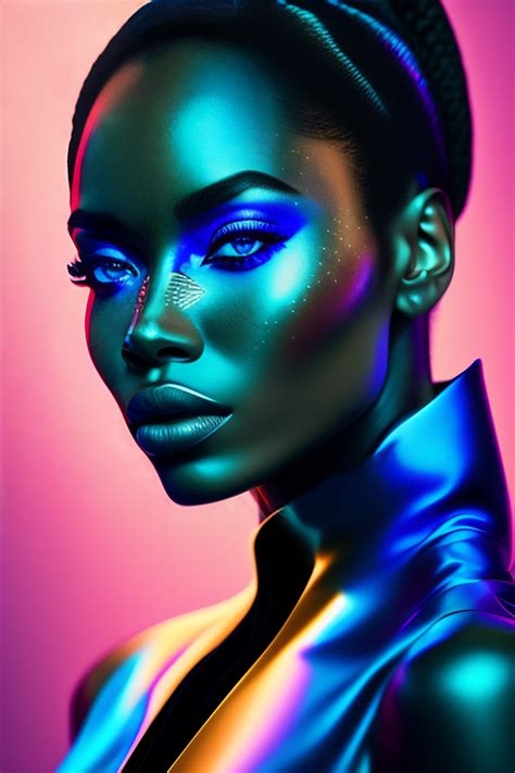 Lexica Femme Futuriste Au Yeux Bleu