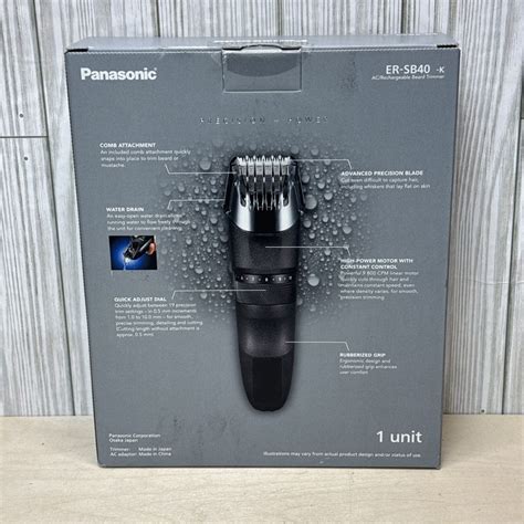 Panasonic Beard Trimmer For Men Cordless Precision Power Washable Er