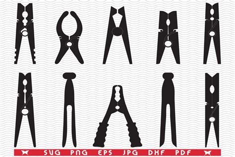 svg clothespins black silhouettes graphic  designstudiorm creative
