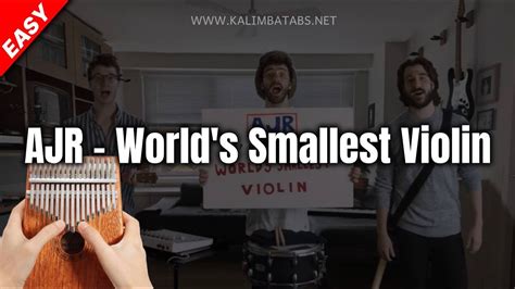 🎻 Worlds Smallest Violin By Ajr Kalimba Tutorial Easy Kalimba Tabs