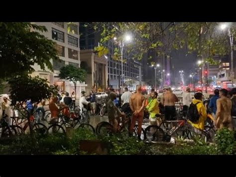 Naked Cyclists In Sao Paulo Brazil Weehingthong