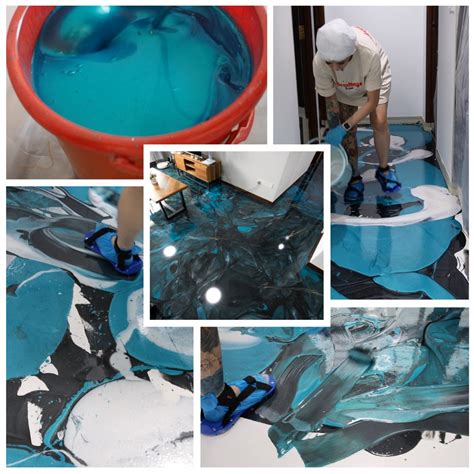 Recina Epoxica Para Pisos Epoxy Resin Ab Glue Self Levelling Flooring Kit For Concrete And