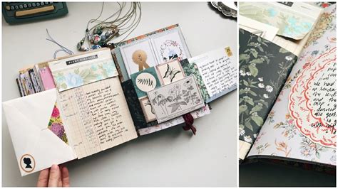 Junk Journal With Me Ep 48 Journaling Process Video Youtube