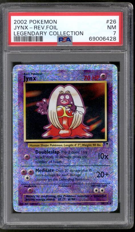 Pokemon Legendary Collection Reverse Holo Foil Jynx 26110 Psa 7 Da