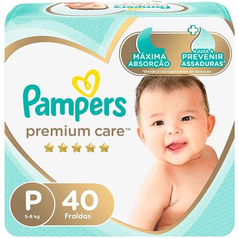 Fralda Pampers Premium Care P 40 Unidades Ponto