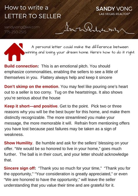 Writing Letter To Seller When Buying House