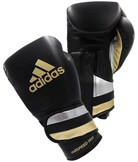 Adidas Adispeed Velcro Boxing Gloves Blackgold 18oz Only Boxing