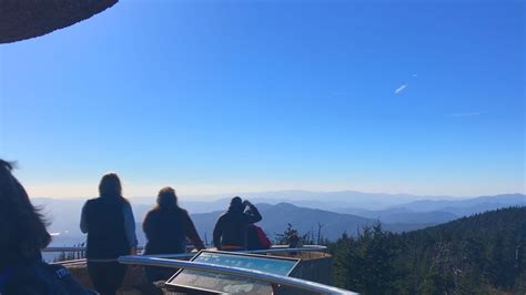 Families explore Clingmans Dome before the road closes for the winter ...