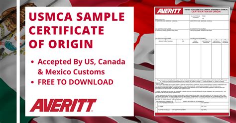 Download A Free USMCA Certificate of Origin Document | P2P