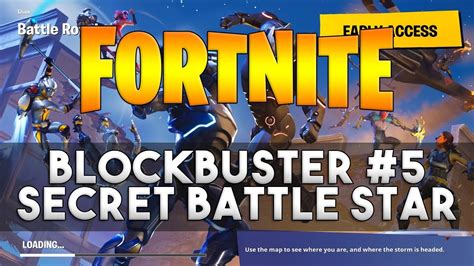 Blockbuster 5 Secret Battle Star Location Fortnite Week 5 Challenge Youtube