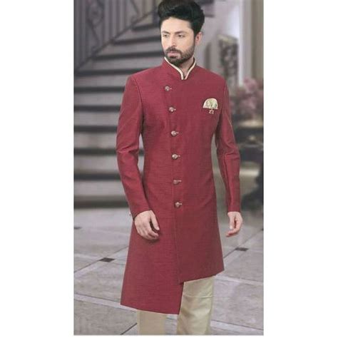 Maroon And Golden Full Sleeve Designer Jodhpuri Suit At Rs 2200 In Mumbai