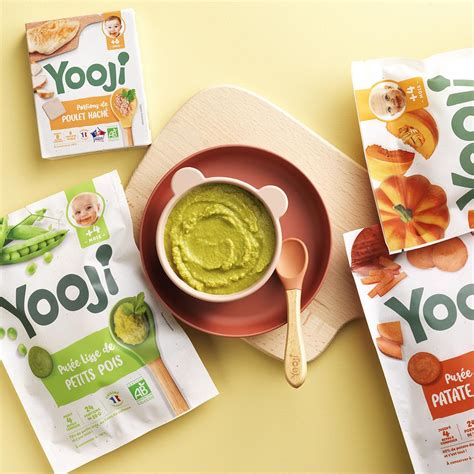 Purées de légumes bio bébé dès 4 mois Yooji