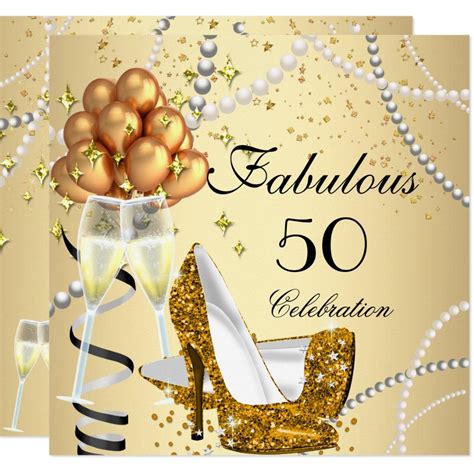 Any Age Fabulous 40 50 60 70 80 Birthday Party Elegant Cream