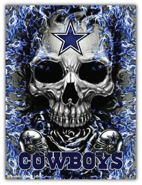 Dallas Cowboys Skull Star Nfl Car Bumper Sticker Decal 3 Or 5 Ebay