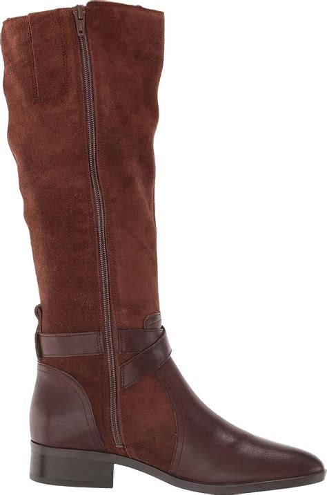 Naturalizer Womens Rena Knee High Boots Chocolate Brown Wide Calf 9w