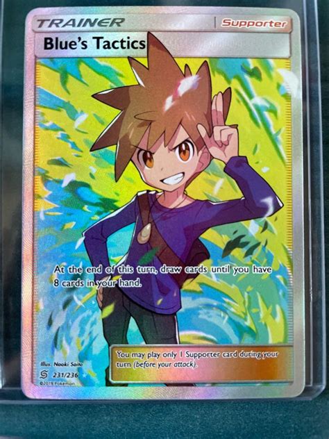 Pokemon Tcg Sun And Moon Unified Minds Blues Tactics Full Art Ultra Rare 231236 Hobbies