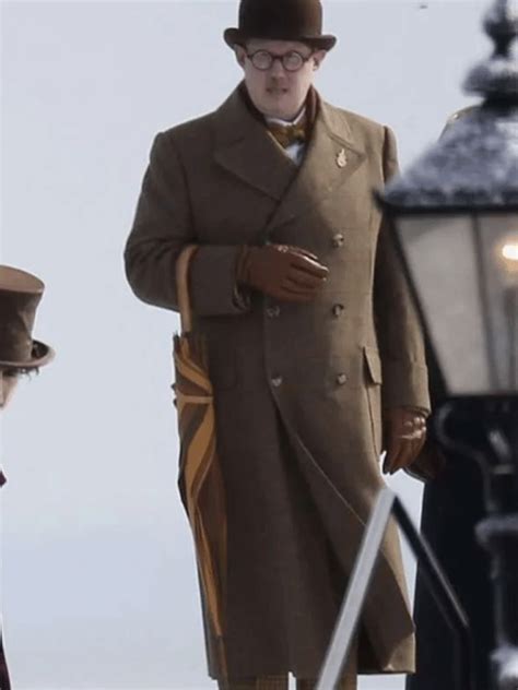 Matt Lucas Wonka (2023) Brown Coat - North American Jackets